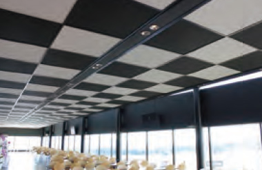 Ultra-lightweight ceiling material that is secure during earthquakes