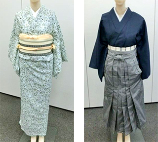 Photo: Full sets of Japanese kimonos